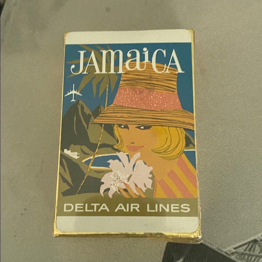 Delta Airlines Playing Cards Jamaica in original packaging
